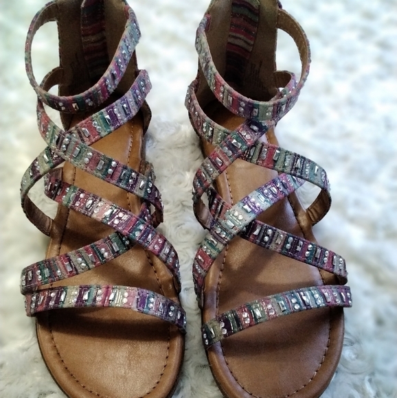 Girl's Palm Tree Gladiator Sandals   Size  3M - Picture 1 of 7